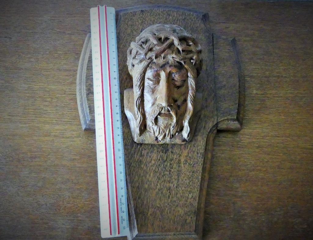 Groot houten kruisbeeld, Antiek en Kunst, Ophalen of Verzenden