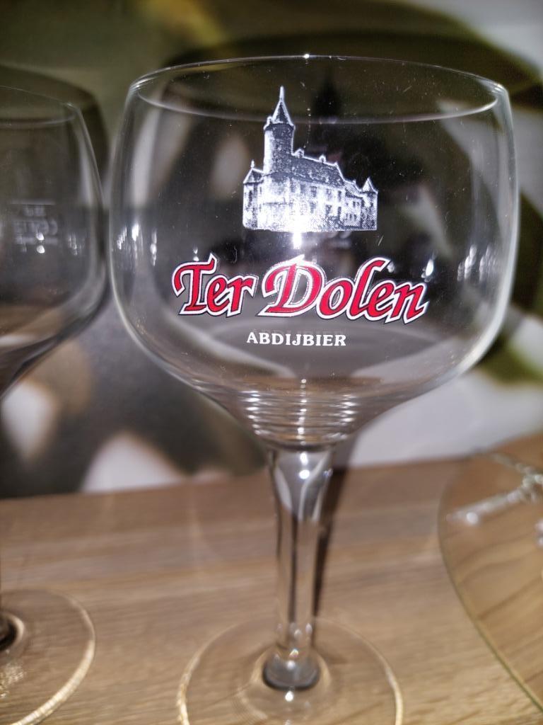 Nieuwe glazen Ter Dolen. 2 stuks samen 6€, Verzamelen, Ophalen of Verzenden, Nieuw, Bierglas