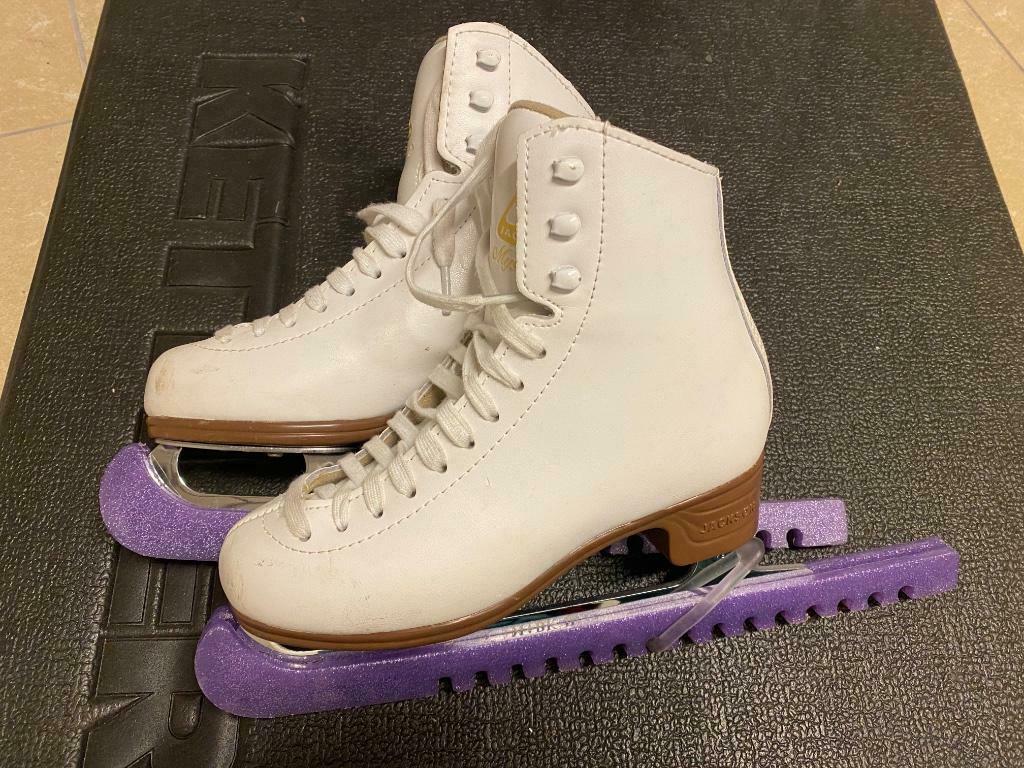 Jackson Mystique kinderschaatsen 3C (maat 35) (wit), Overige merken, Ophalen of Verzenden, Zo goed als nieuw, Kunstschaatsen