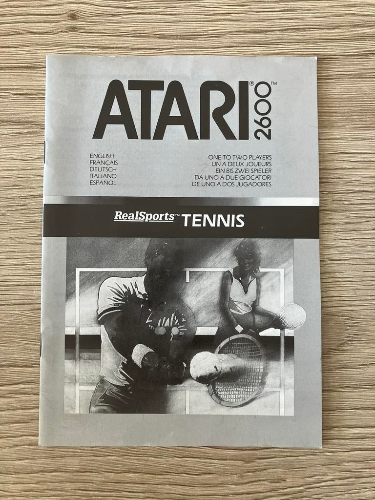 Atari 2600 tennis manual, Games en Spelcomputers, Games | Atari, Ophalen of Verzenden, Zo goed als nieuw