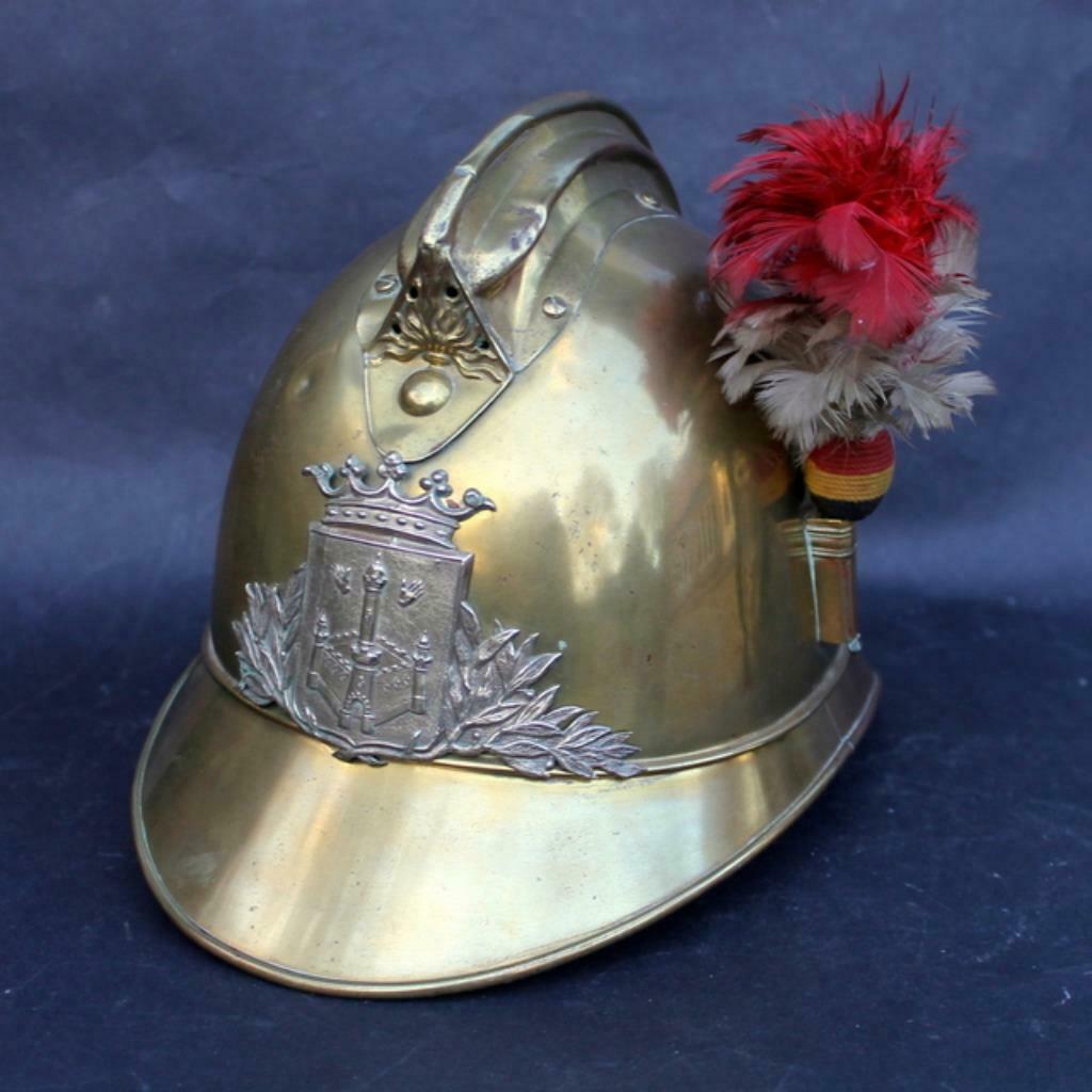 RECHERCHE : Casques des pompiers Belge., Enlèvement ou Envoi, Autres, Casque ou Béret