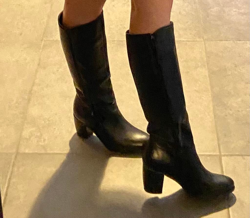 Lederen laarzen ciao ragazzi 40, Kleding | Dames, Ophalen of Verzenden, Zo goed als nieuw, Hoge laarzen