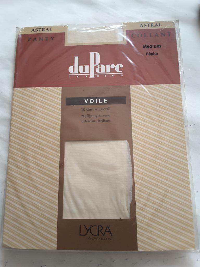 panty collant duParc fash. voile 10 den + lycra Médium Pêche, Neuf, DuParc, Enlèvement ou Envoi, Beige