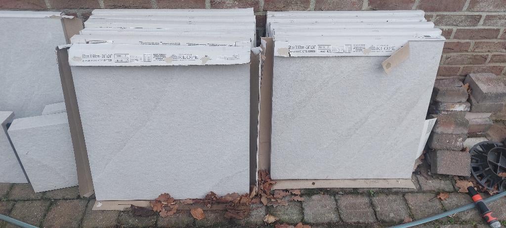 Terrastegels Keope Ubik Ivory, Tuin en Terras, Ophalen, Keramiek, Nieuw, 5 tot 10 m²