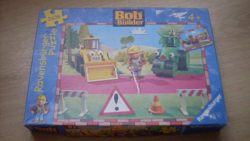 Puzzel Bob de Bouwer 2x20, Kinderen en Baby's, Speelgoed | Kinderpuzzels, Ophalen of Verzenden, 10 tot 50 stukjes, Gebruikt, 2 tot 4 jaar