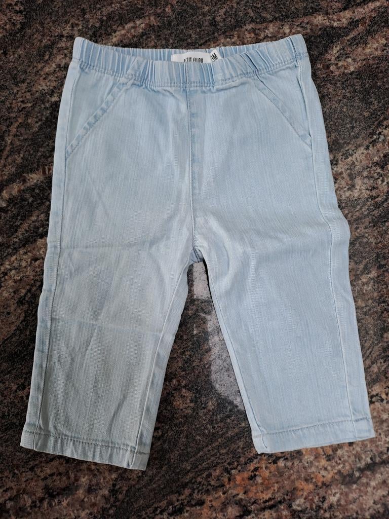 Mt 3m Afgebleekt comfy jeansbroekje, Gebruikt, Broekje, Jongetje of Meisje, Ophalen of Verzenden