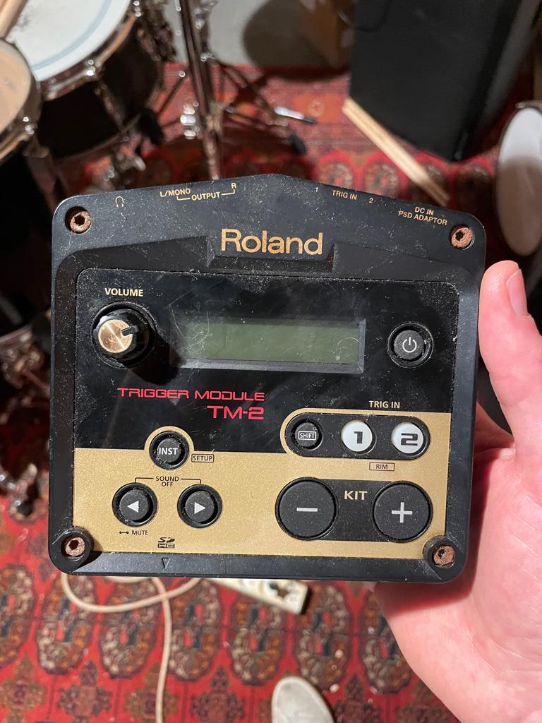 Trigger Module Roland TM2 + 2 trigger duo, Musique & Instruments, Enlèvement ou Envoi, Utilisé, Roland