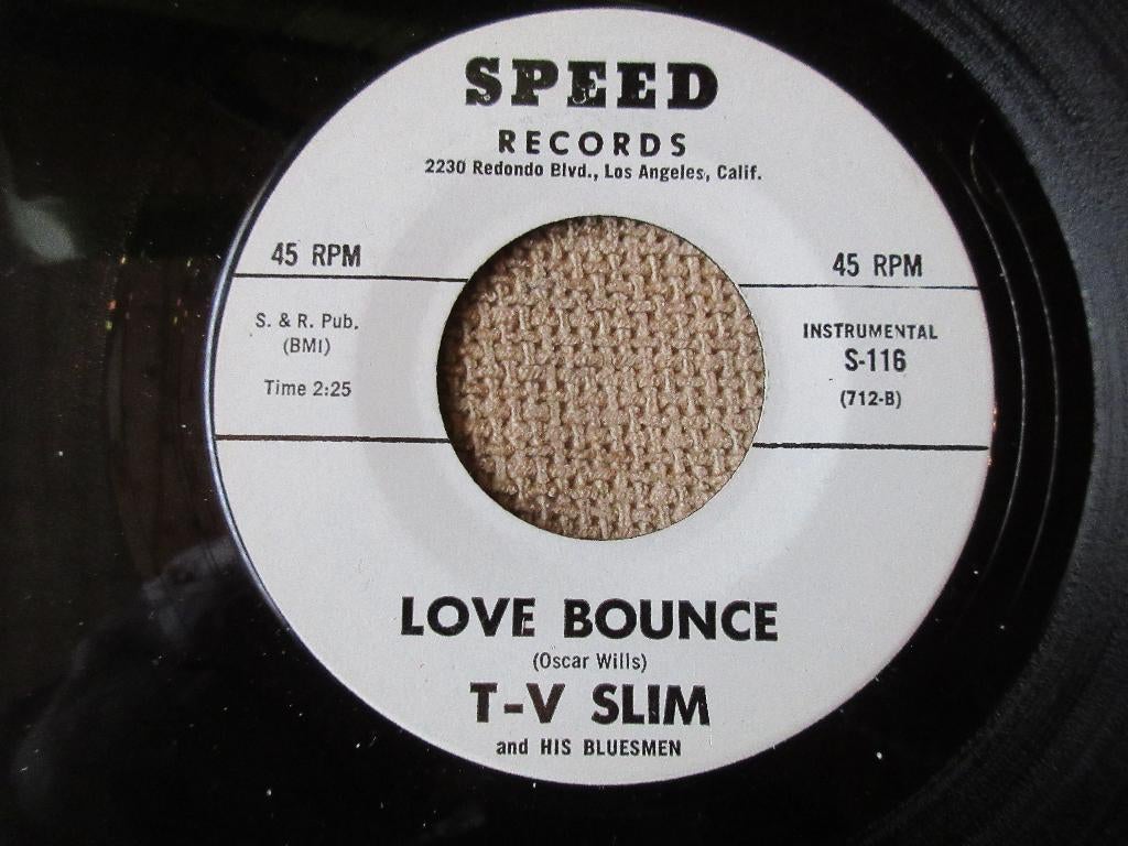T-V Slim And His Bluesmen ‎–You Can't Buy Love / Love Bounce, Cd's en Dvd's, Vinyl Singles, Gebruikt, Single, R&B en Soul, 7 inch