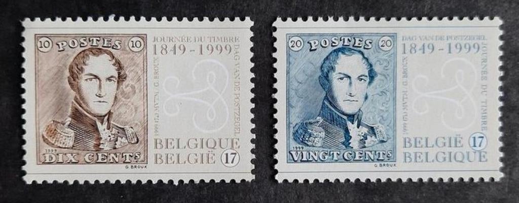 Belgique : COB 2817/18 ** Journée du timbre 1999., Sans timbre, Neuf, Enlèvement ou Envoi, Non oblitéré