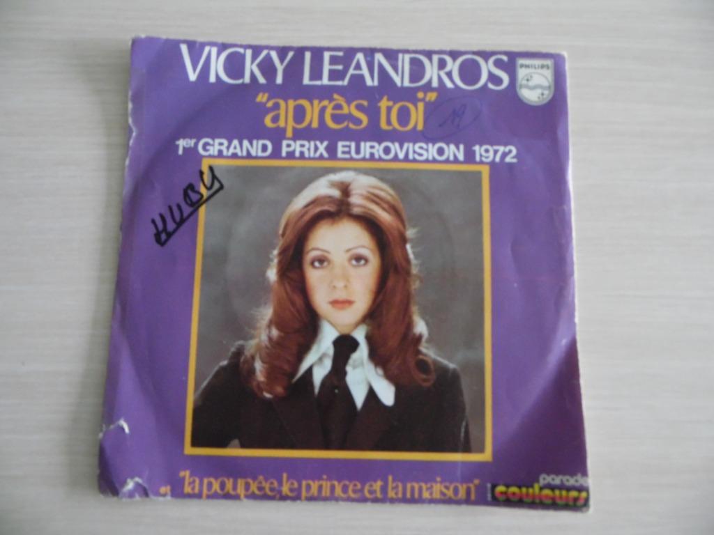 NAAR JOU, VICKY LÉANDROS, EUROVISION 1972, Ophalen of Verzenden, Zo goed als nieuw, Overige formaten