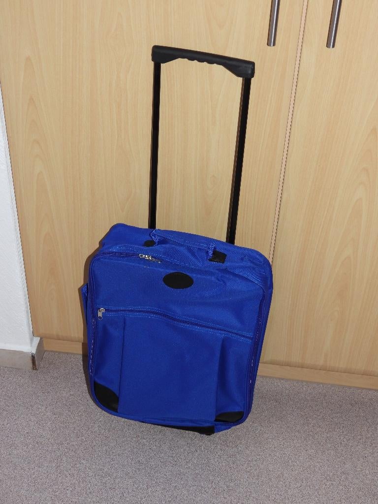 TROLLEY HANDBAGAGE, Enlèvement ou Envoi, Roulettes, Bleu, 40 à 60 cm