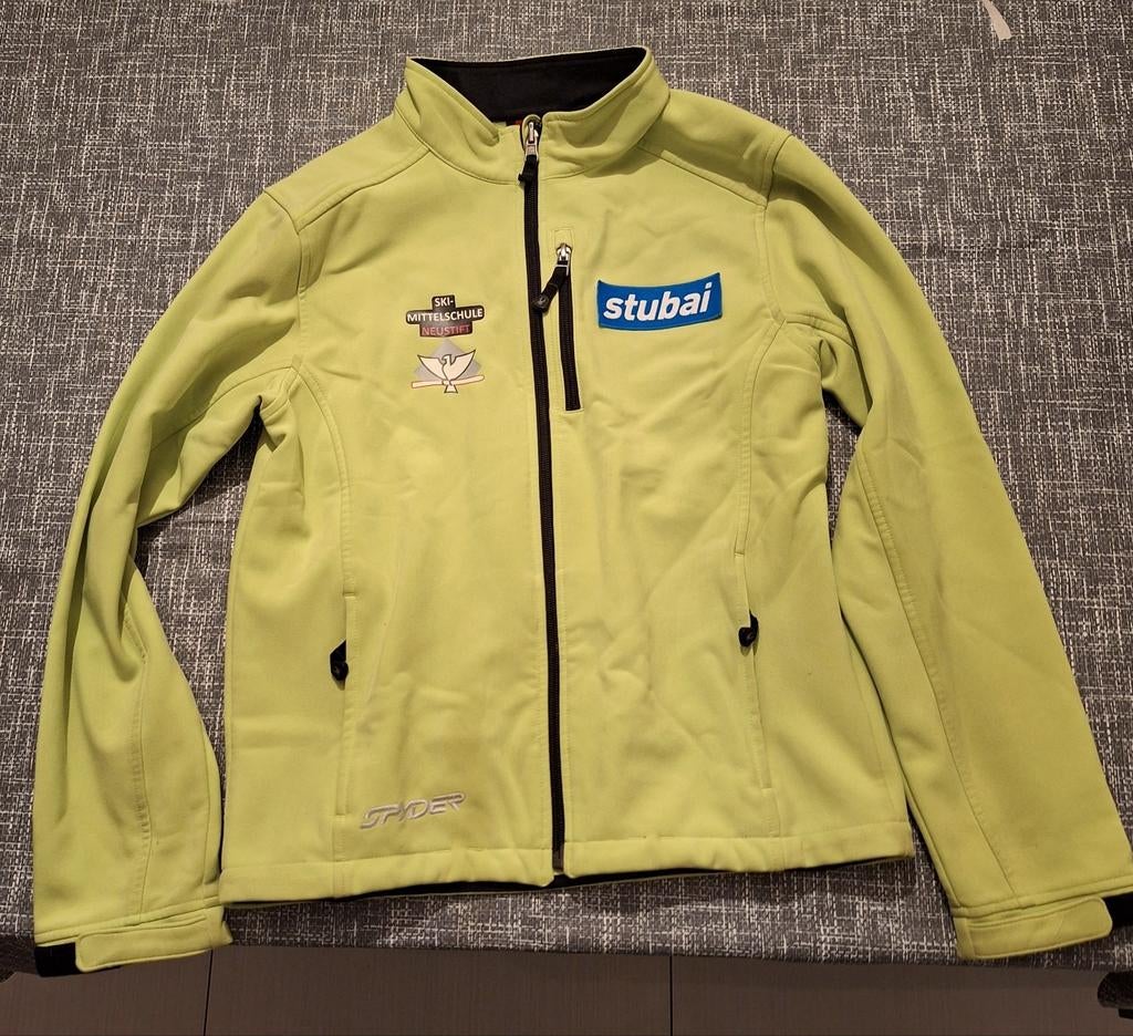 Shoftshell kinder skijas - merk Spyder - maat 152 - 12 jaar, Kleding | Heren, Wintersportkleding, Ophalen of Verzenden, Gedragen