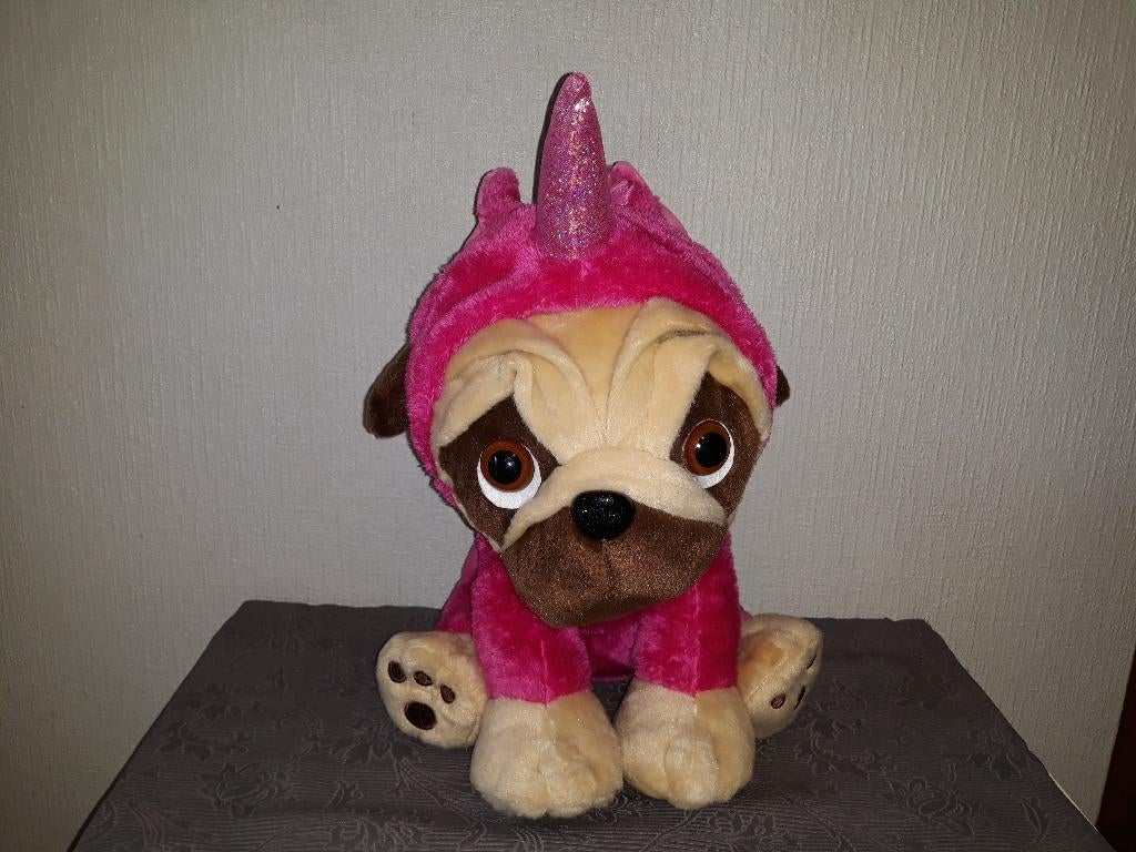 Mopshond knuffel, Ophalen of Verzenden, Zo goed als nieuw, Hond