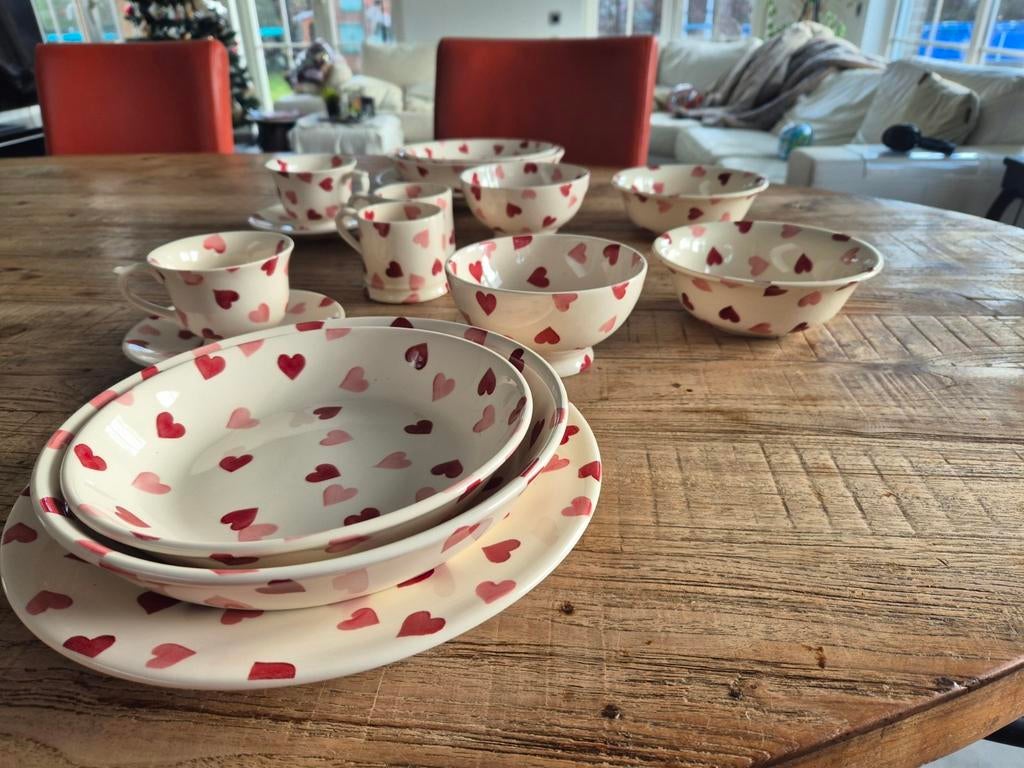 Emma Bridgewater - compleet eetservies voor 2, Ophalen, Bord(en)