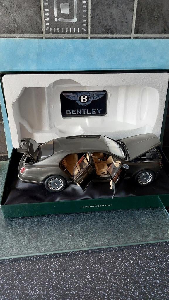 BENTLEY MULSANNE BRUIN 2010 MINICHAMPS 1/18, Hobby en Vrije tijd, Ophalen of Verzenden, Nieuw, MiniChamps