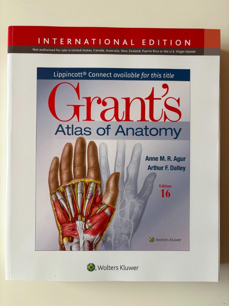 Grant's Atlas of Anatomy (Biomedische 1ste bachelor), Boeken, Studieboeken en Cursussen, Ophalen, Zo goed als nieuw, Hoger Onderwijs