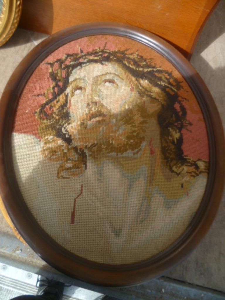 KADER MET GEWEVEN DOEK, Antiek en Kunst, Ophalen