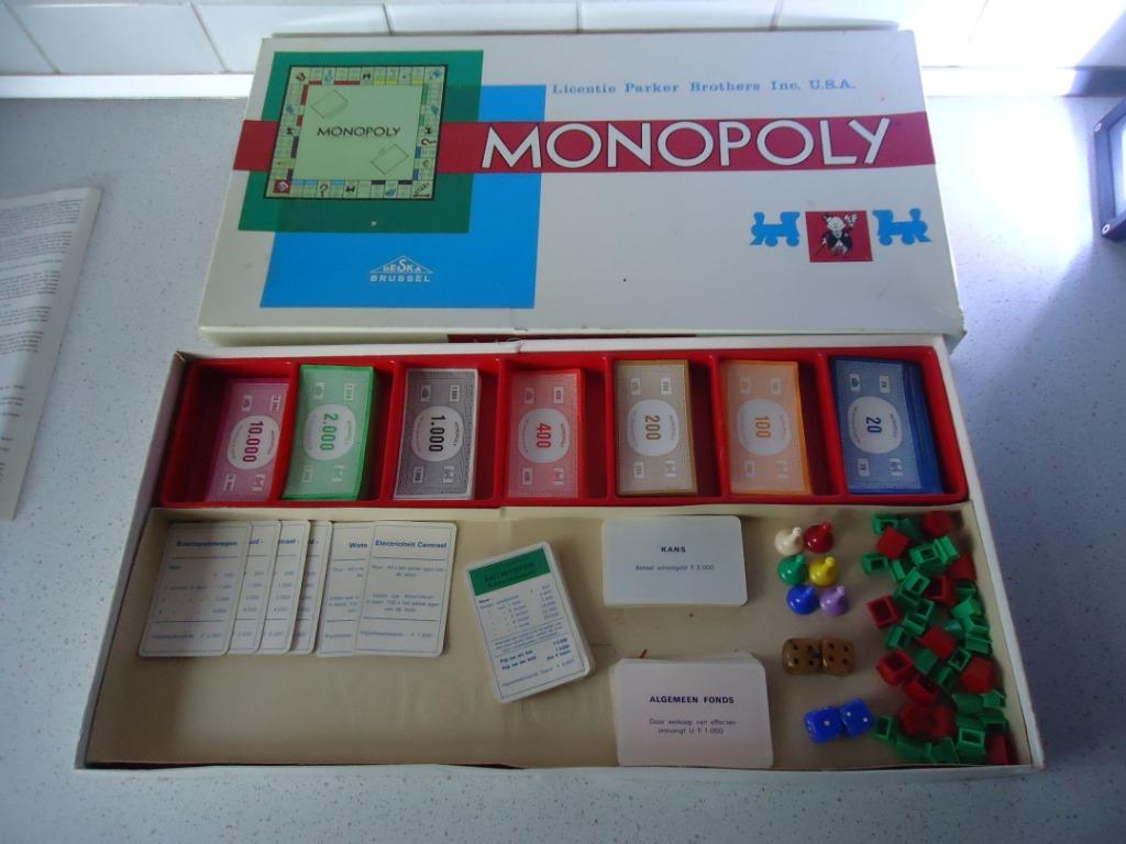 Vintage "Monopoly" van Deska Brussel in Prima Staat., Trois ou quatre joueurs, Enlèvement ou Envoi, Comme neuf, Deska