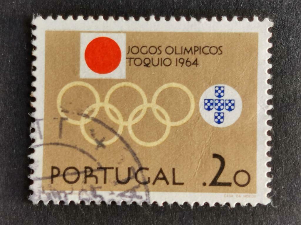 Portugal 1964 - Olympische Spelen Tokio, Verzenden, Portugal, Gestempeld