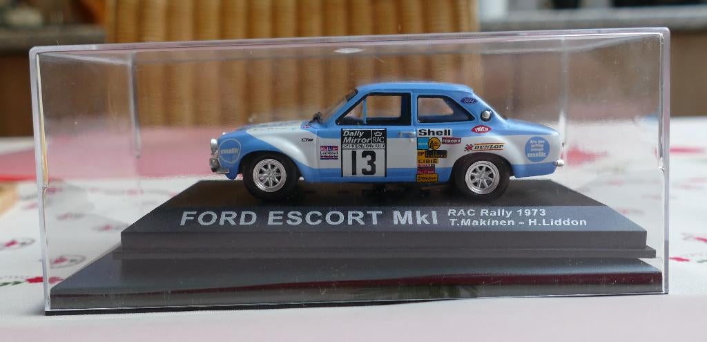 Ford Escort MkI 1/43 RAC rallye 1973, Hobby en Vrije tijd, Modelauto's | 1:43, Ophalen of Verzenden, Zo goed als nieuw, Auto, Overige merken