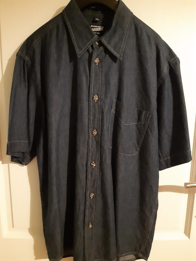 Chemise à manches courtes, couleur jeans (39/40), Enlèvement ou Envoi, Comme neuf, Bleu, Andere