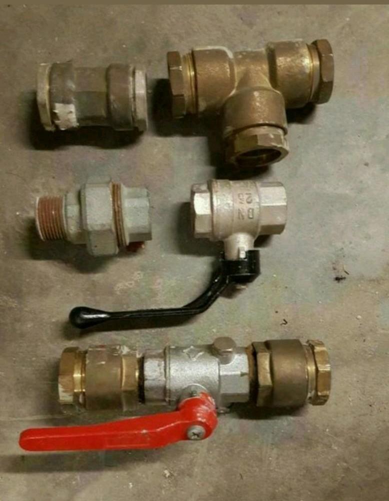 Raccord union, vanne, tuyau et raccord BSR socarex 1"et 3/4", Doe-het-zelf en Bouw, Ophalen of Verzenden, Gebruikt