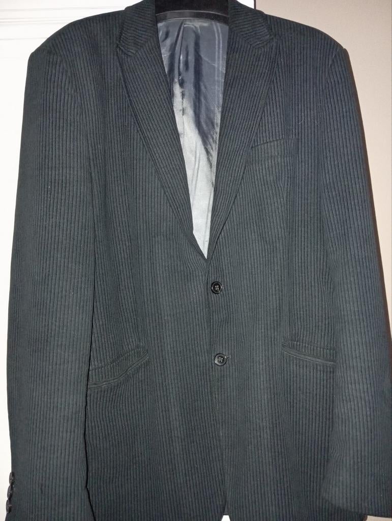 Mexx * black blazer in fijn fluwelen katoen, maat: 54, Ophalen of Verzenden, Zo goed als nieuw, Maat 52/54 (L)