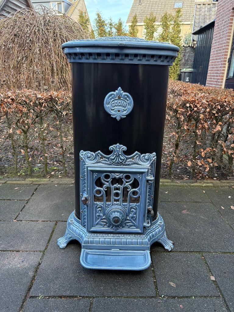 Godin houtkachel en/of kolen 10 KW verwarmd 350m3 I.Z.G.S., Ophalen, Gebruikt