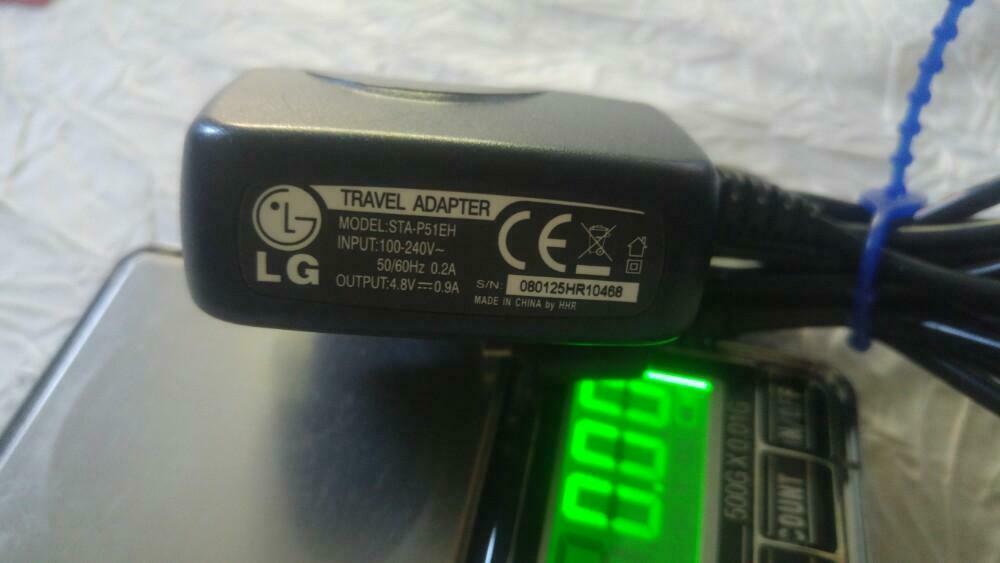 Chargeur Lader Adapter LG STA-P51EH 4.8v 0.9A 1.80m, Telecommunicatie, Mobiele telefoons | Telefoon-opladers, Ophalen of Verzenden
