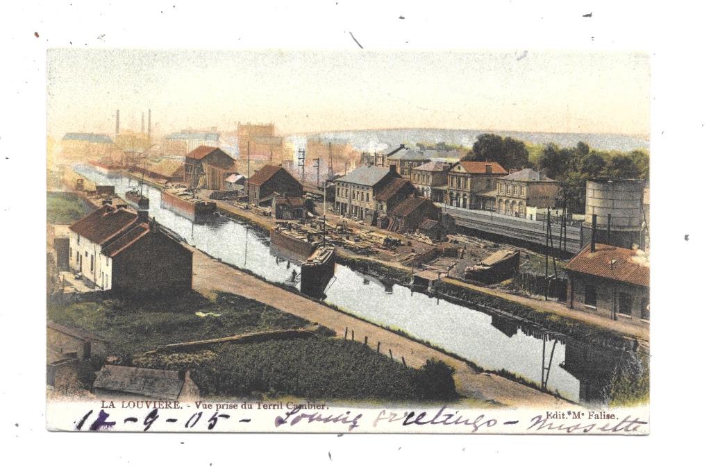 La Louvière NA134: Vue prise du Terril Cambier 1905, Envoi, Avant 1920, Affranchie, Hainaut