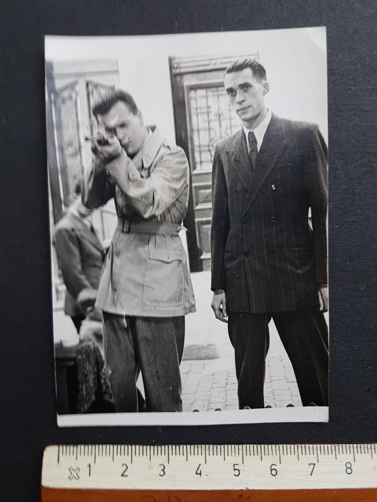 Foto Tir foire Kermis schieten Carabine Shooting Gun Geweer, Foto, Ophalen of Verzenden, Zo goed als nieuw, 1940 tot 1960