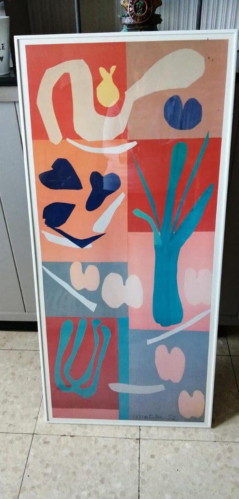 cadre vitré Henri Matisse « Végétaux », Antiek en Kunst, Kunst | Litho's en Zeefdrukken, Ophalen