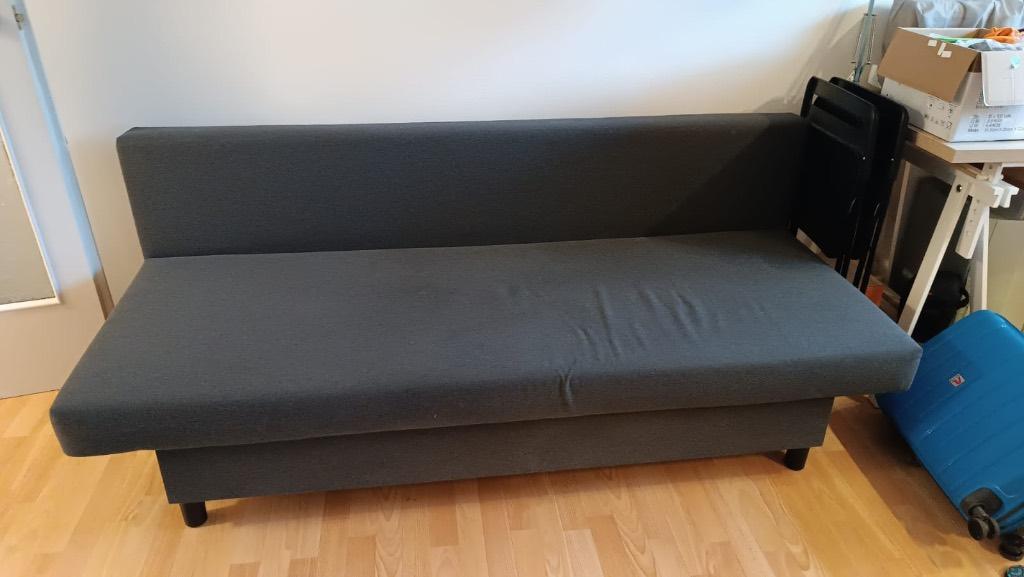 3-zits slaapbank ÄLVDALEN IKEA, zonder kussens, Ophalen, Gebruikt, 150 tot 200 cm, Driepersoons