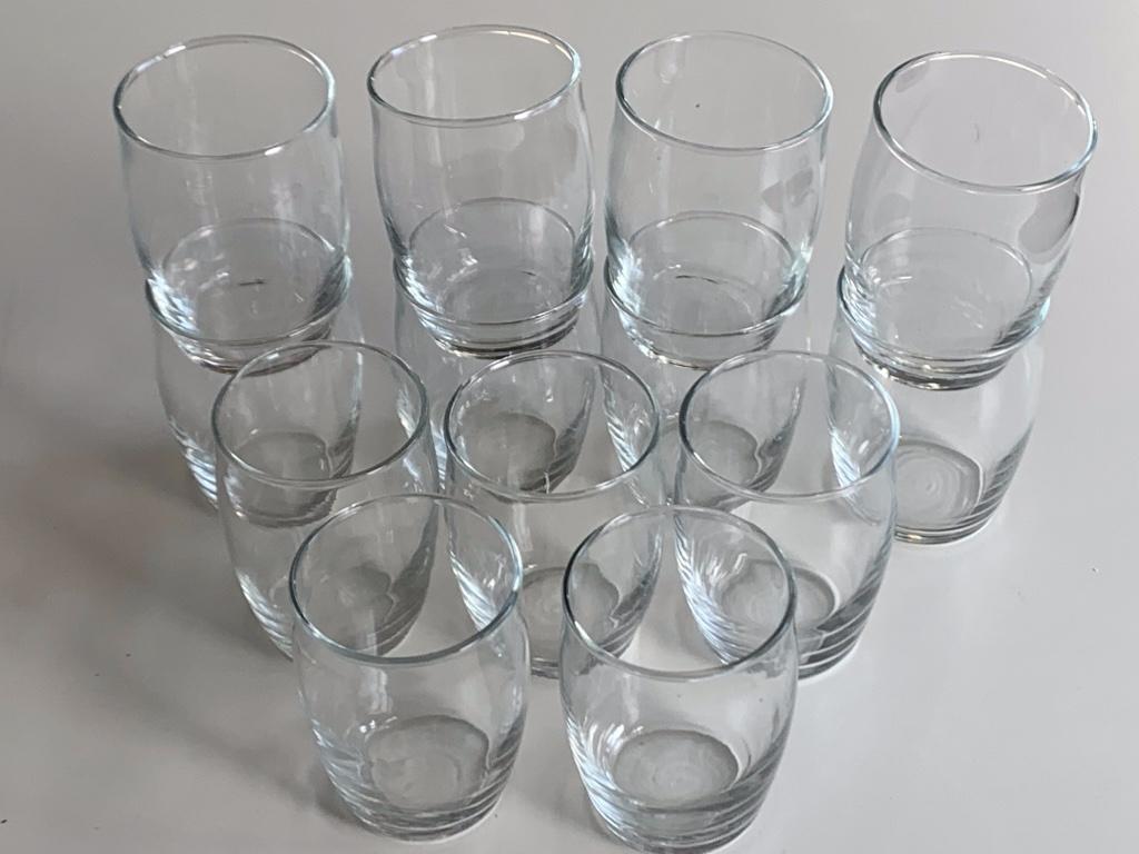 12 elegante glaasjes voor aperitiefhapjes, Glas of Glazen, Ophalen of Verzenden, Effen, Glas