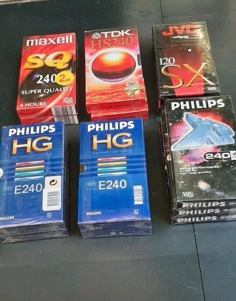 CASSETTES VIDES VHS ENCORE SCELLÉES 13 pièces, Enlèvement ou Envoi, Comme neuf