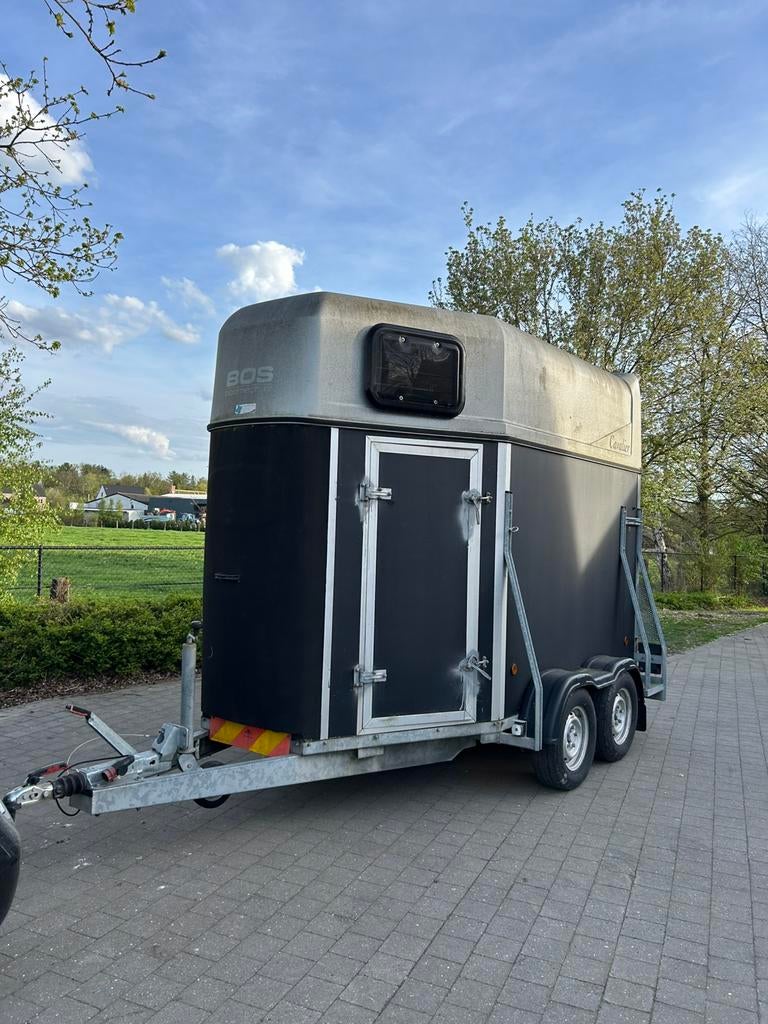 Weijer 2-paardstrailer, Ophalen, Gebruikt, Hout, 2-paards trailer