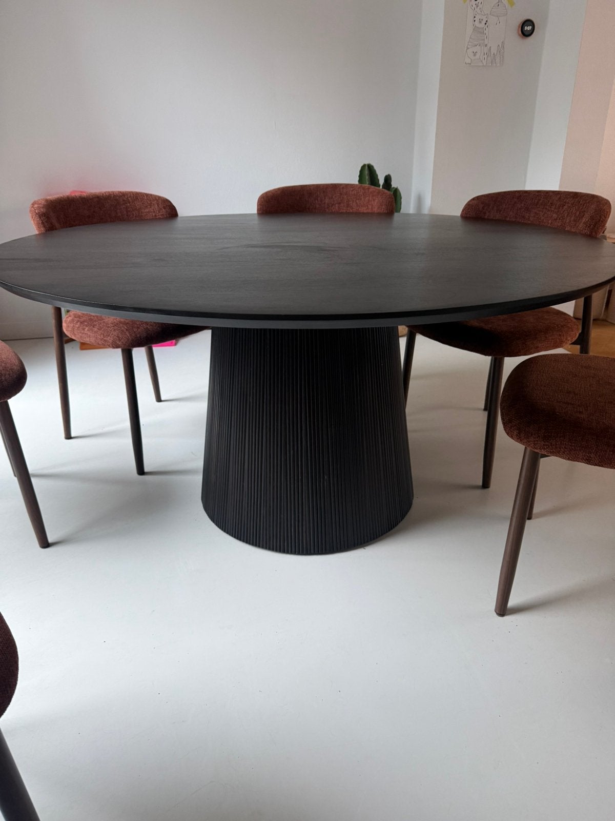 Tafel in mangohout, Neuf, Cinq personnes ou plus, Rond, 100 à 150 cm