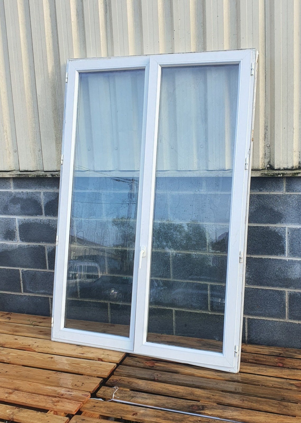 2 fenêtres en Pvc double vitrage de 1m88 sur 1m26, Bricolage & Construction, Enlèvement ou Envoi