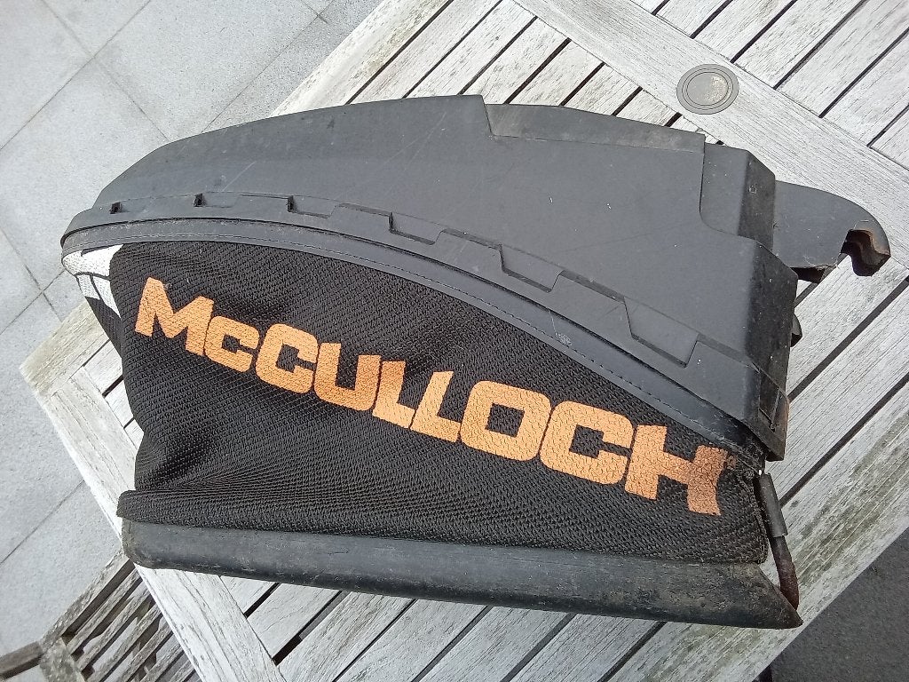 Opvangbak maaisel grasmaaier McCulloch, Ophalen of Verzenden, Gebruikt, Benzine-grasmaaier, Opvangbak