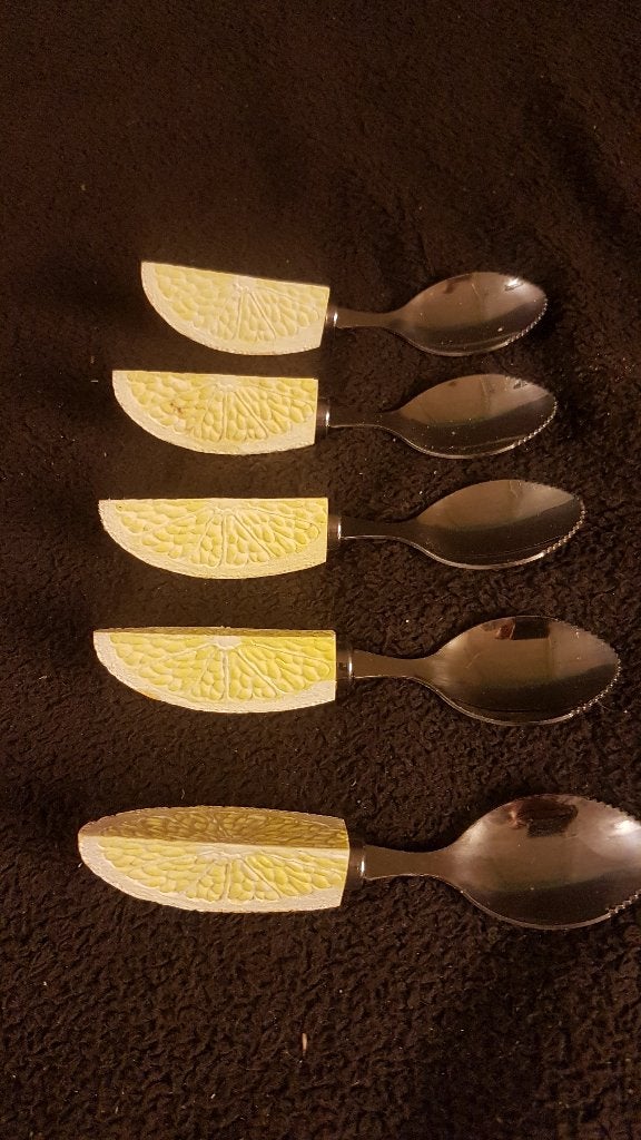pompelmoes lepeltjes, gekarteld randje, Maison & Meubles, Cuisine | Couverts, Enlèvement ou Envoi, Comme neuf, Couverts individuels