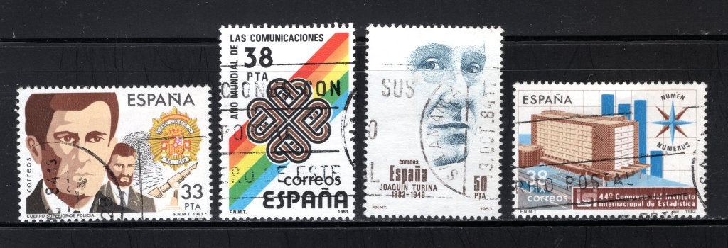 ESPAGNE Lot 1983 timbré, Envoi, Affranchi