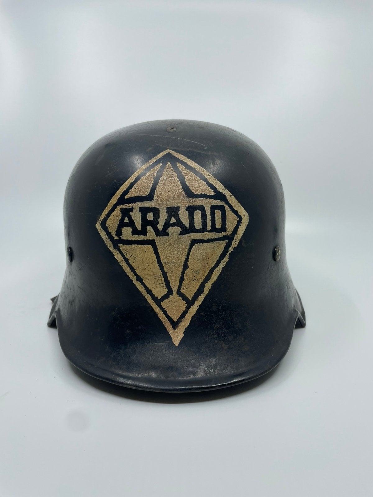 WO2 Arado Werkschutz/Luftschutz Helm – D.R.P. Thale, Ophalen, Luchtmacht, Helm of Baret