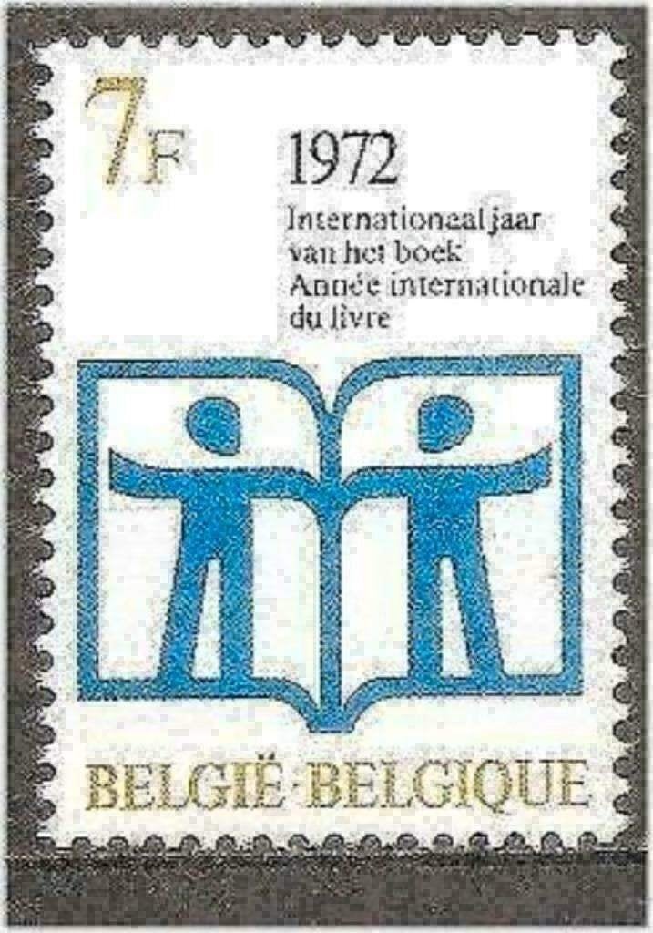Belgique 1972 - Yvert/OBP 1618 - Année du livre (PF), Envoi, Non oblitéré, Neuf