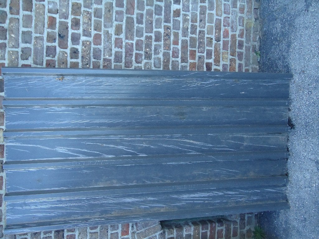 3 golfplaten metaal grijs 200 cm lang en 105 cm breed, Ophalen, 5 tot 10 m², Zo goed als nieuw, Golfplaat