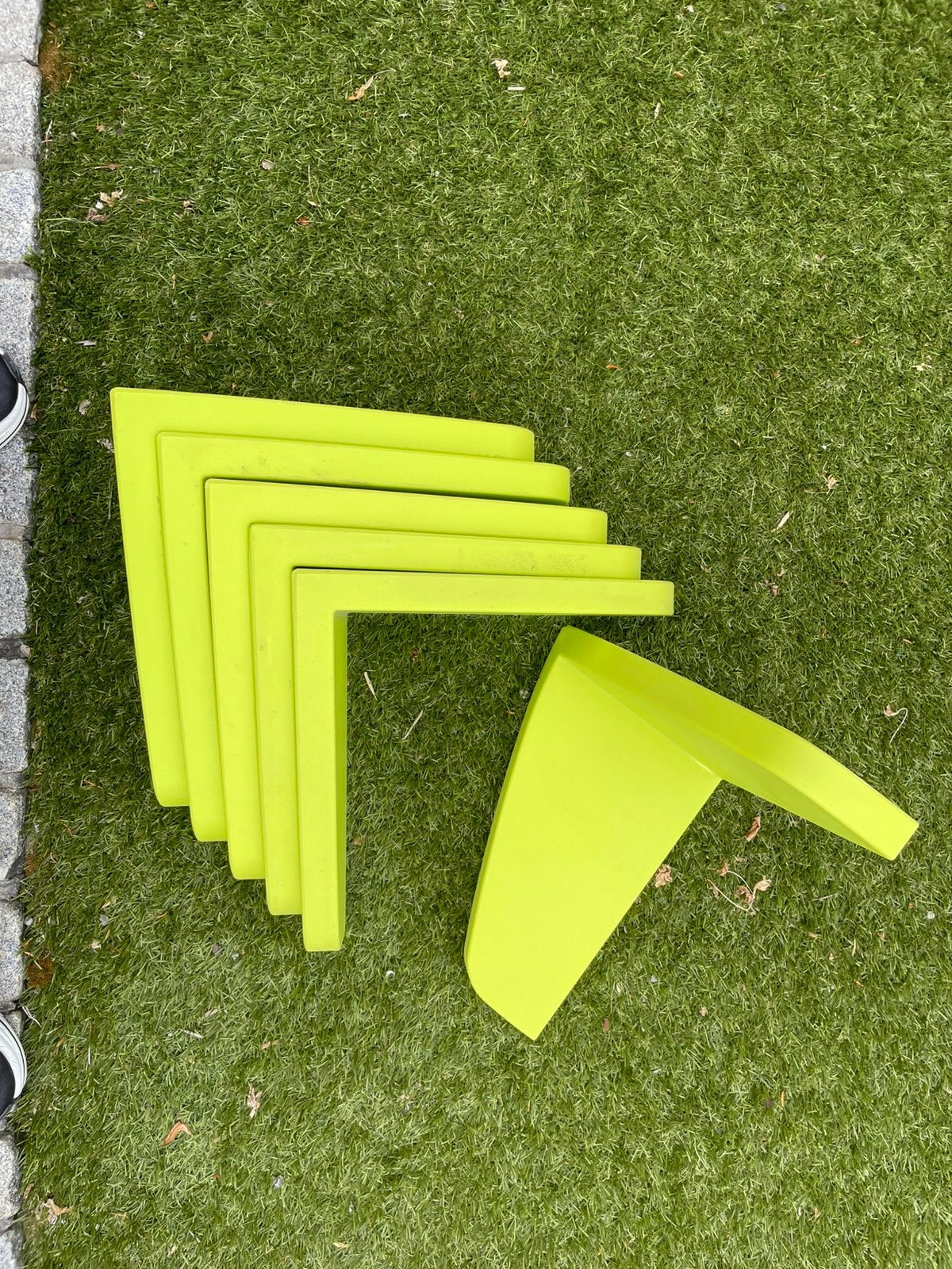 IKEA MAMMUT wandplanken in een felgroene kleur., Enlèvement, Utilisé