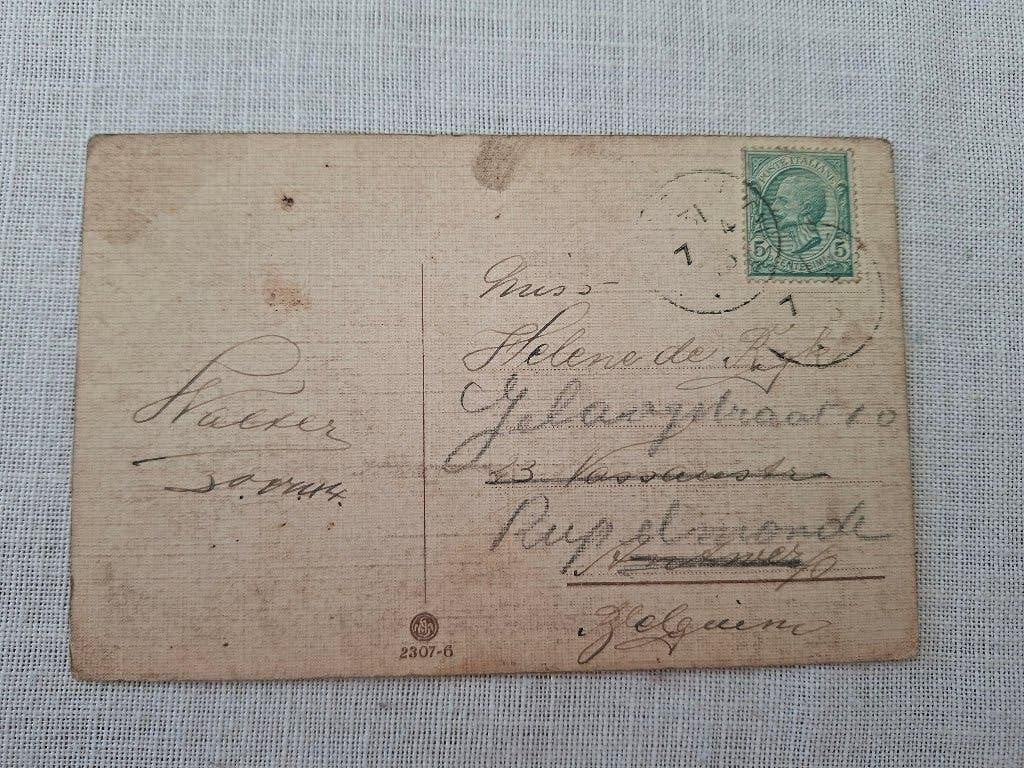Ancienne carte postale ambulante, Collections, Enlèvement ou Envoi, Avant 1920, Affranchie, Flandre Orientale