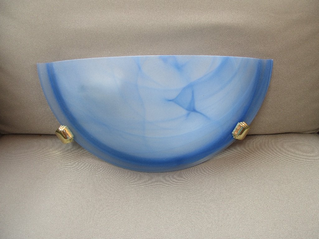 2x apliken wandlampen vintage retro, Huis en Inrichting, Ophalen, Nieuw, Glas, Blauw