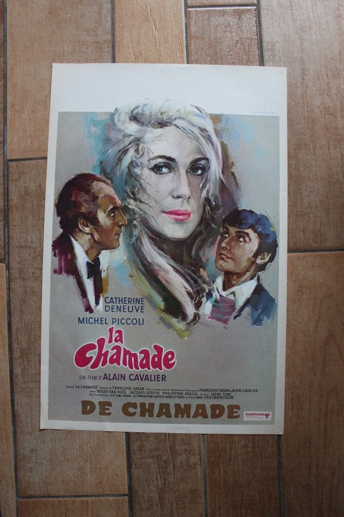 filmaffiche La Chamade 1968 Catherine Deneuve filmposter, Rechthoekig Staand, Ophalen of Verzenden, Zo goed als nieuw, A1 t/m A3