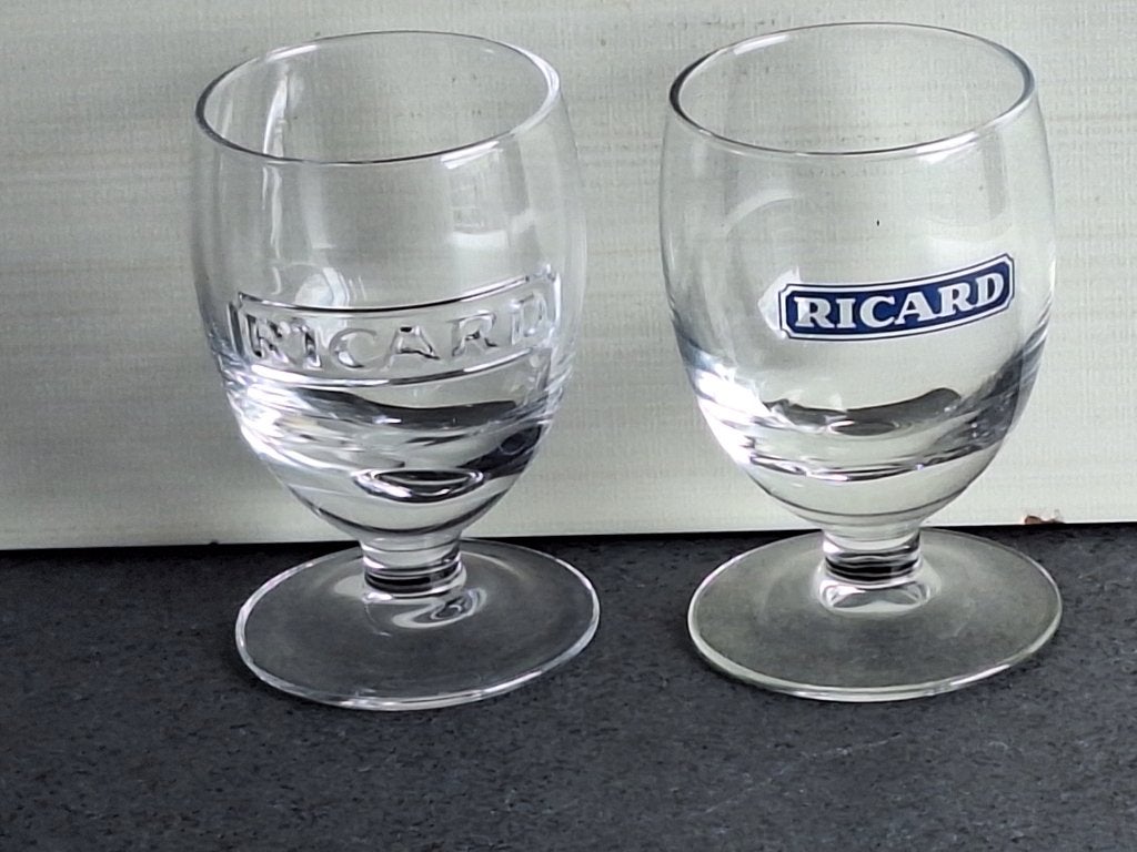 2 beaux verres Ricard, Enlèvement ou Envoi, Comme neuf, Autres types