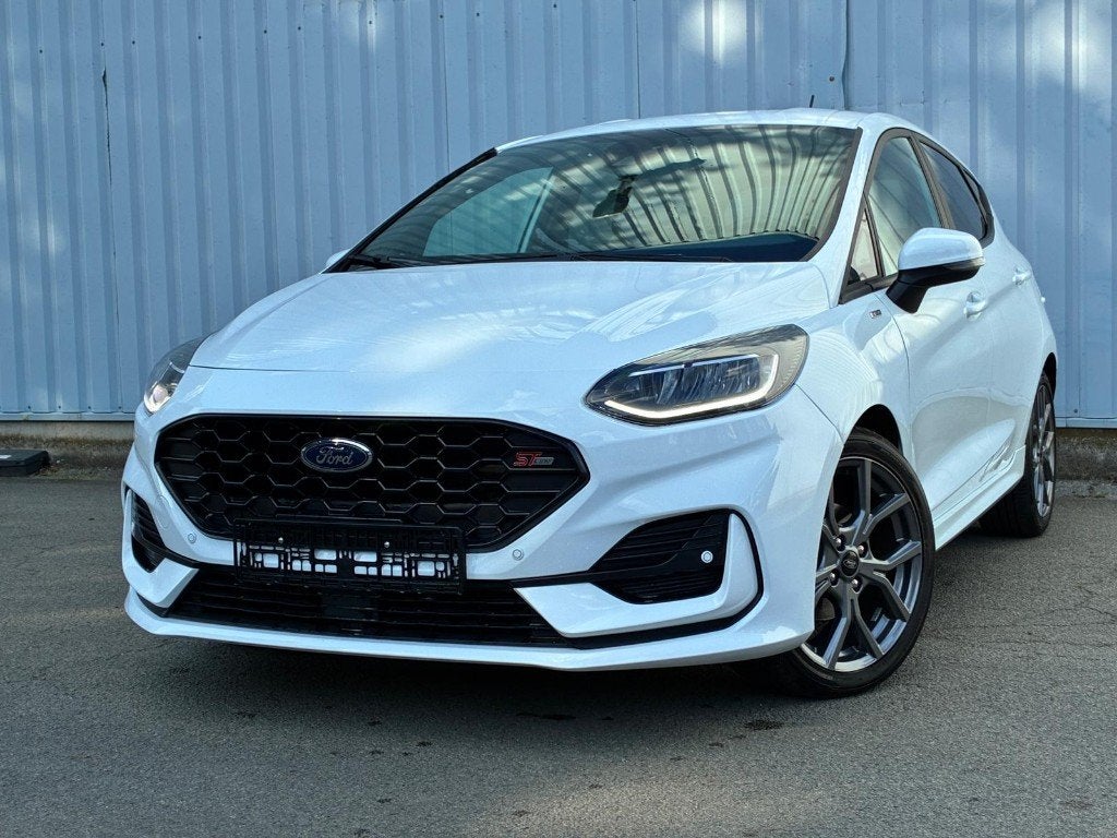 FORD FIESTA ST LINE ECO BOOST HYBRIDE AUTOMAAT, Autos, Cuir, Achat, Noir, 5 portes